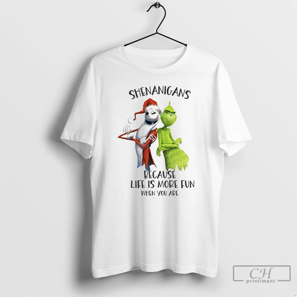 Classic Jack Skellington And Grinch Shenanigans Because Life Is More Fun When You Are Up