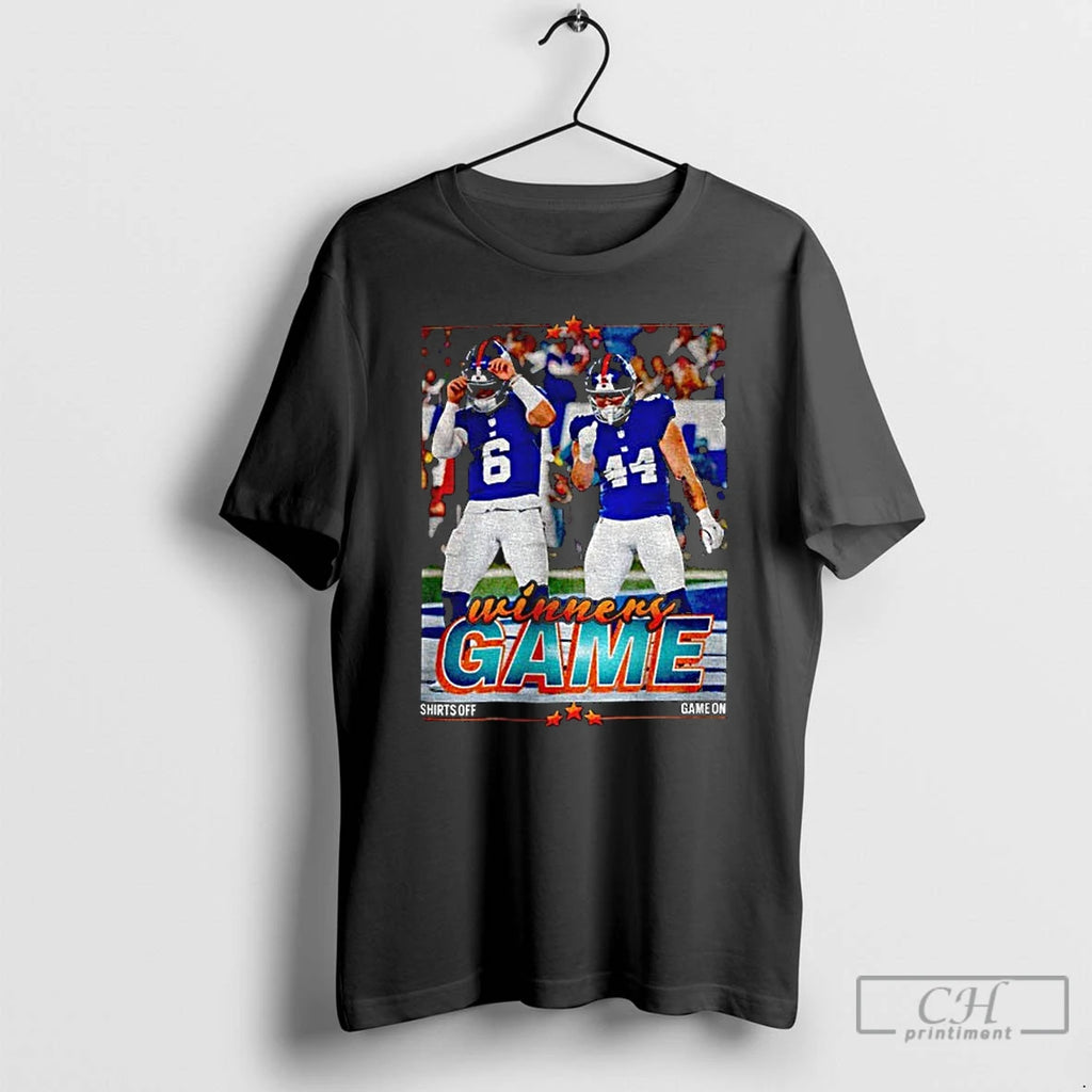 Classic Jaxson Dart Cam Skattebo Giants Football Player Winners Game T Shirts