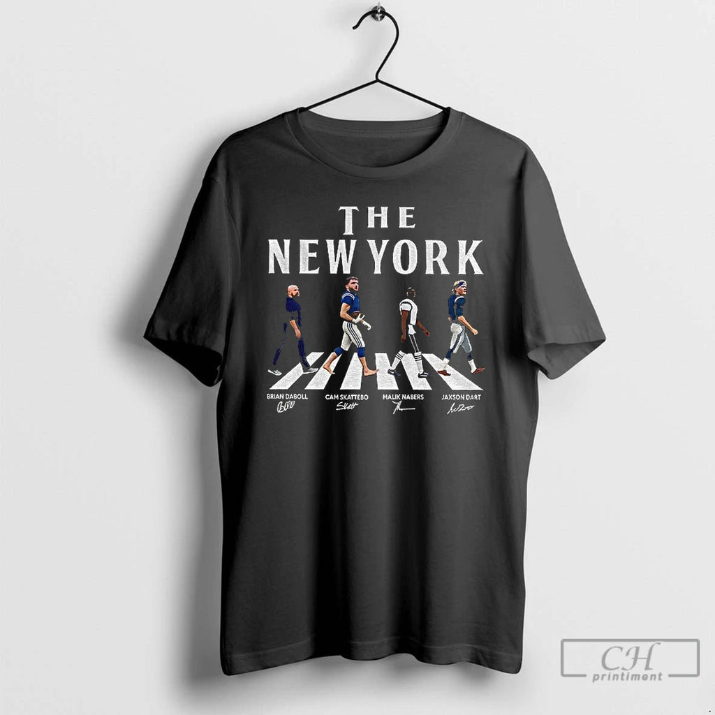 Classic Jaxson Dart Malik Nabers Cam Skattebo Brian Daboll The New York Giants Abbey Road