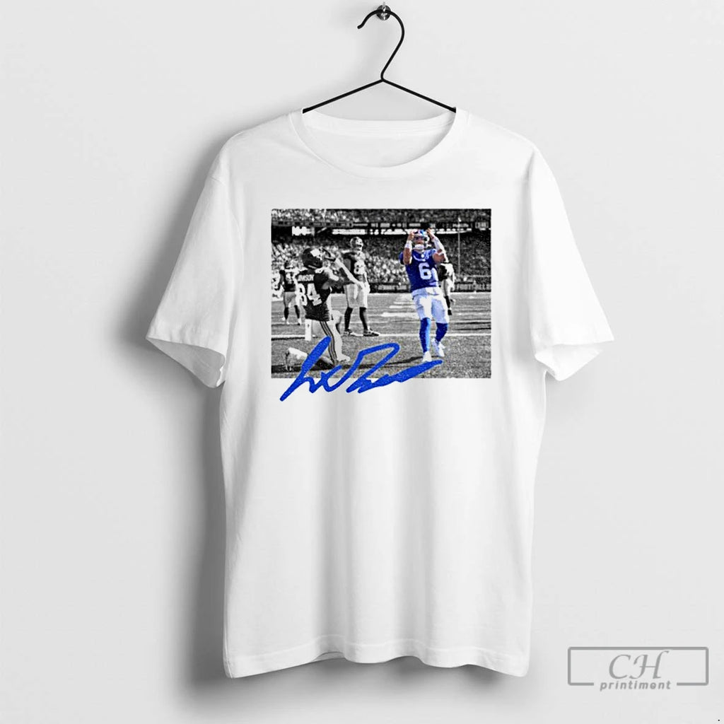 Classic Jaxson Dart Touchdown New York Football Fan Signature T Shirts