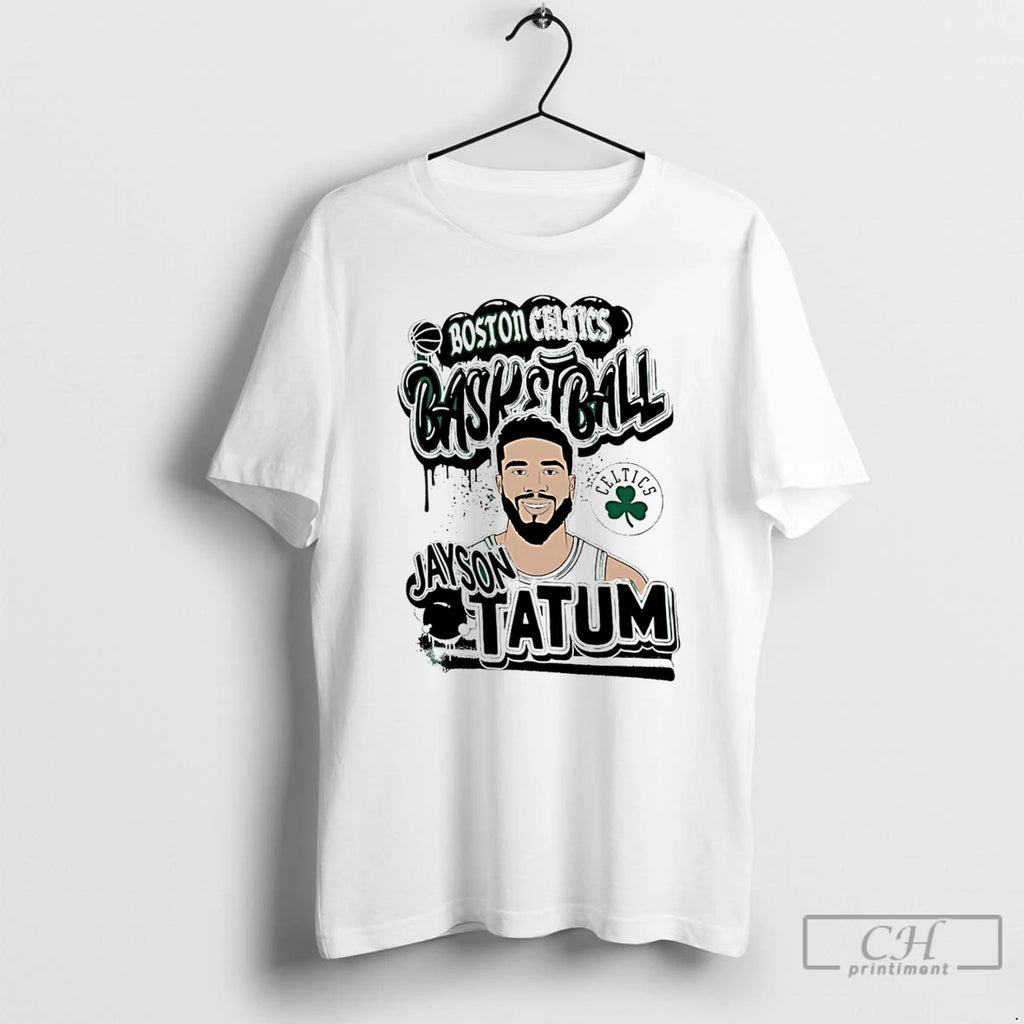 Classic Jayson Tatum Boston Celtics Baller Cartoon T Shirts Hoodie Longsleeve