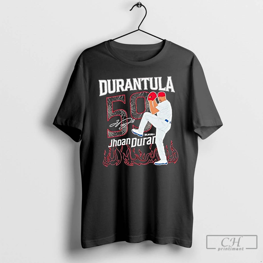 Classic Jhoan Duran Durantula Pitching Signature T Shirts Hoodie Longsleeve