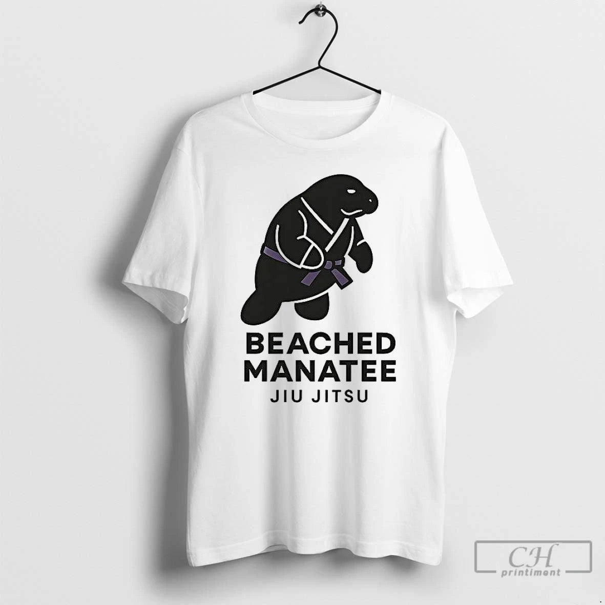 Classic Jiu Jitsu Beached Manatee T Shirts