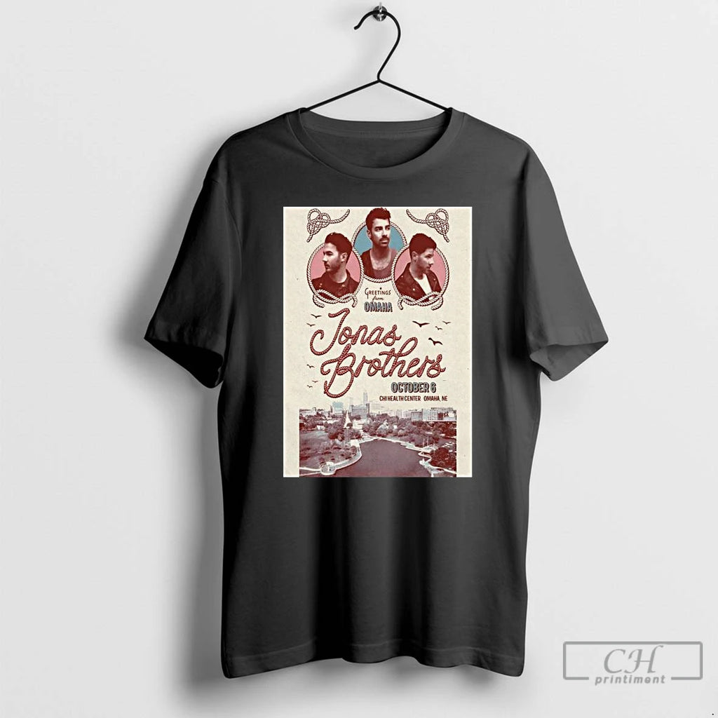 Classic Jonas Brothers Greetings From Omaha On October 6 2025 Long Sleve T Shirts