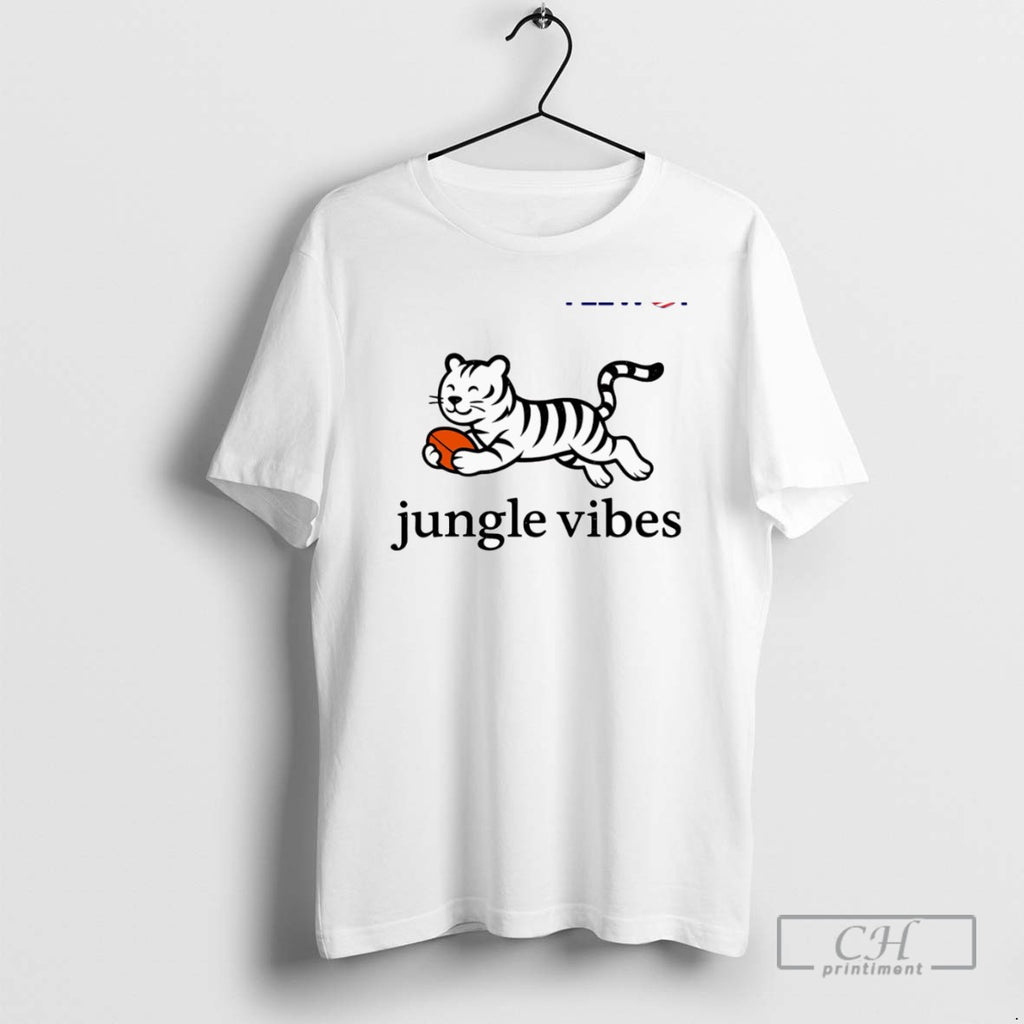 Classic Jungle Vibes Run Wild White Tiger T Shirts