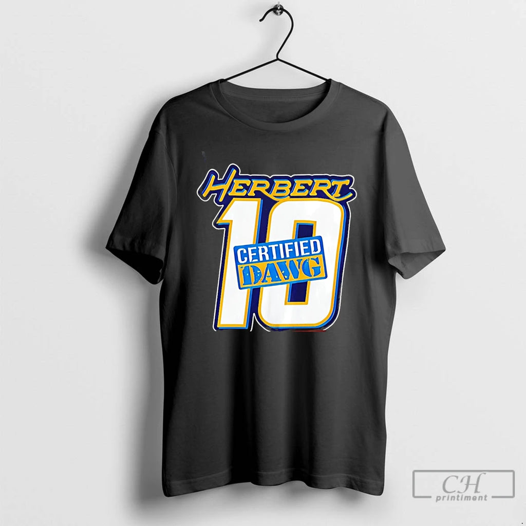 Classic Justin Herbert Los Angeles Changers Herbert Certified Dawg T Shirts Hoodie Longsleeve