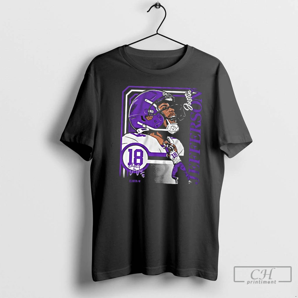 Classic Justin Jefferson Collage Frame T Shirts