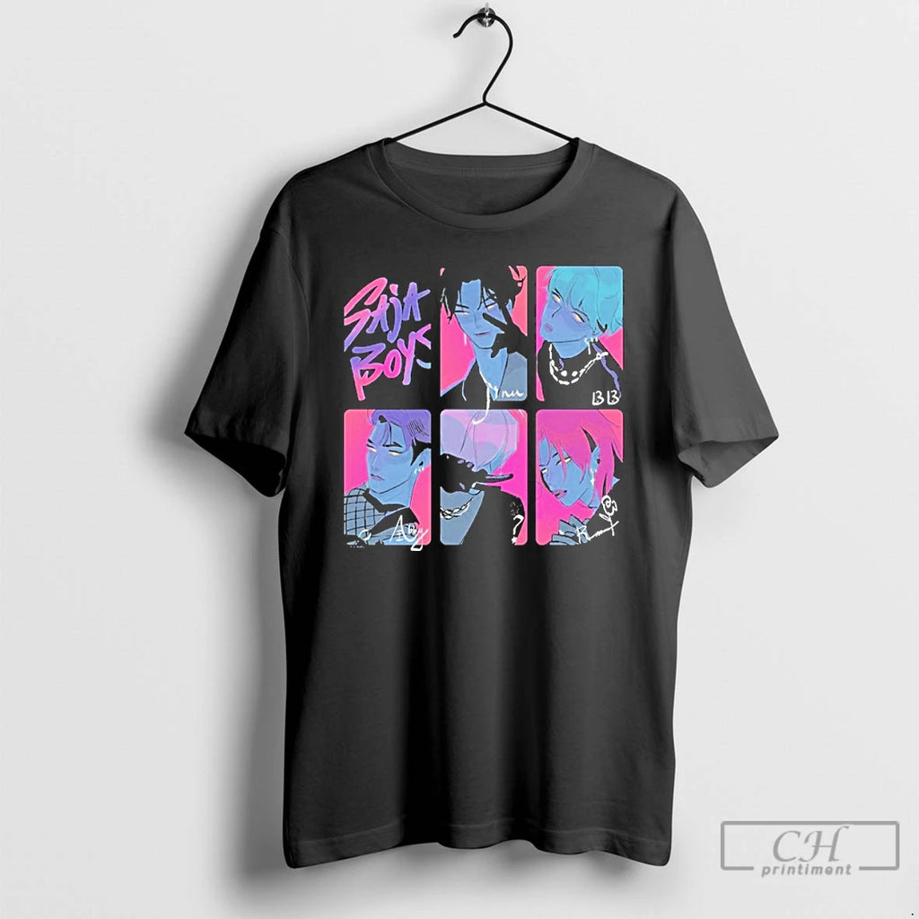 Classic Kpop Demon Hunters Saja Boys Photocards T Shirts Hoodie Longsleeve