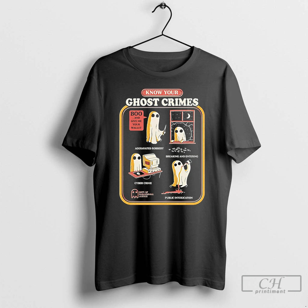 Classic Know Your Ghost Crimes Halloween T Shirts Hoodie Longsleeve