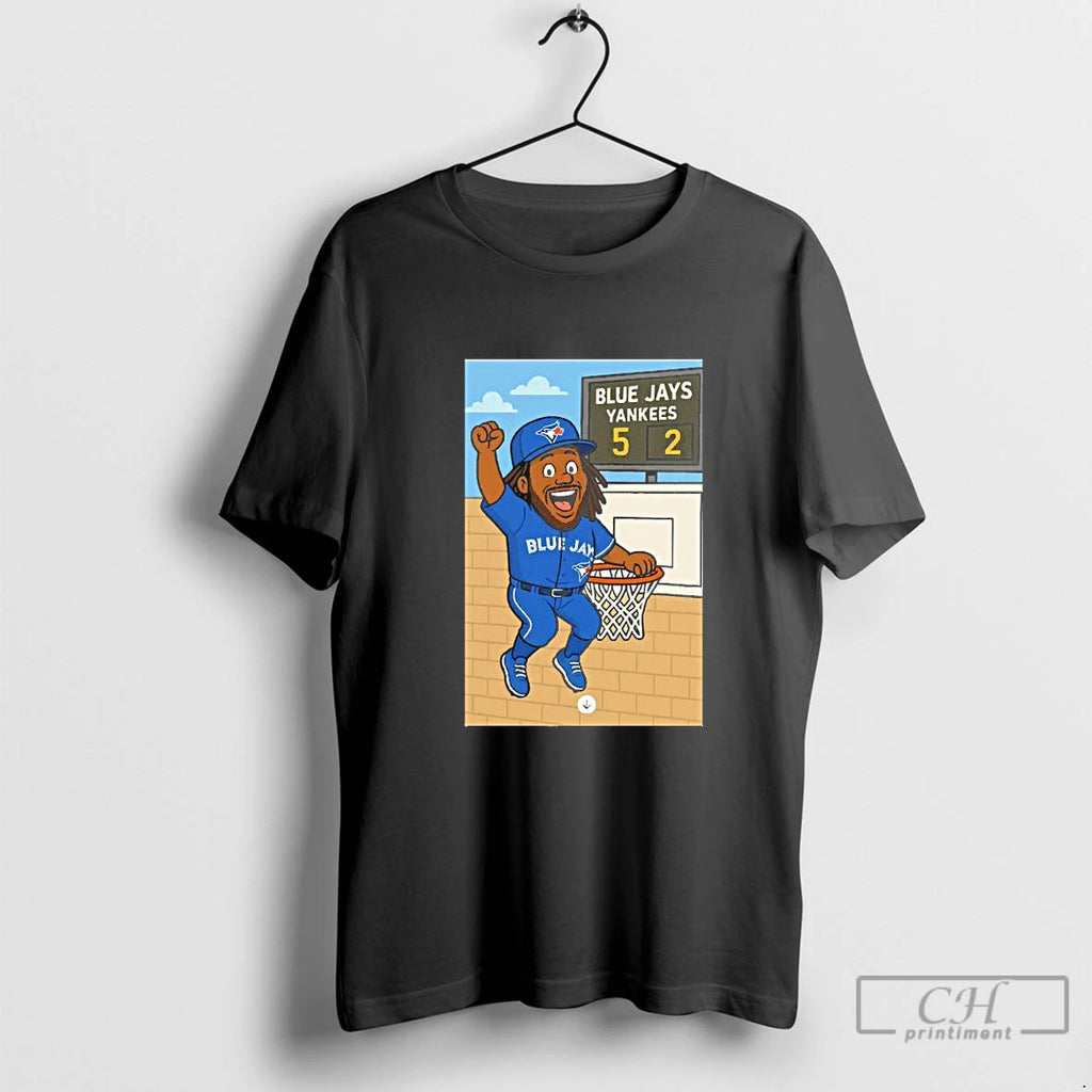 Classic Kyhsmkey Toronto Blue Jays Beat New York Yankees 5 2 Cartoon Blackshirt T Shirts