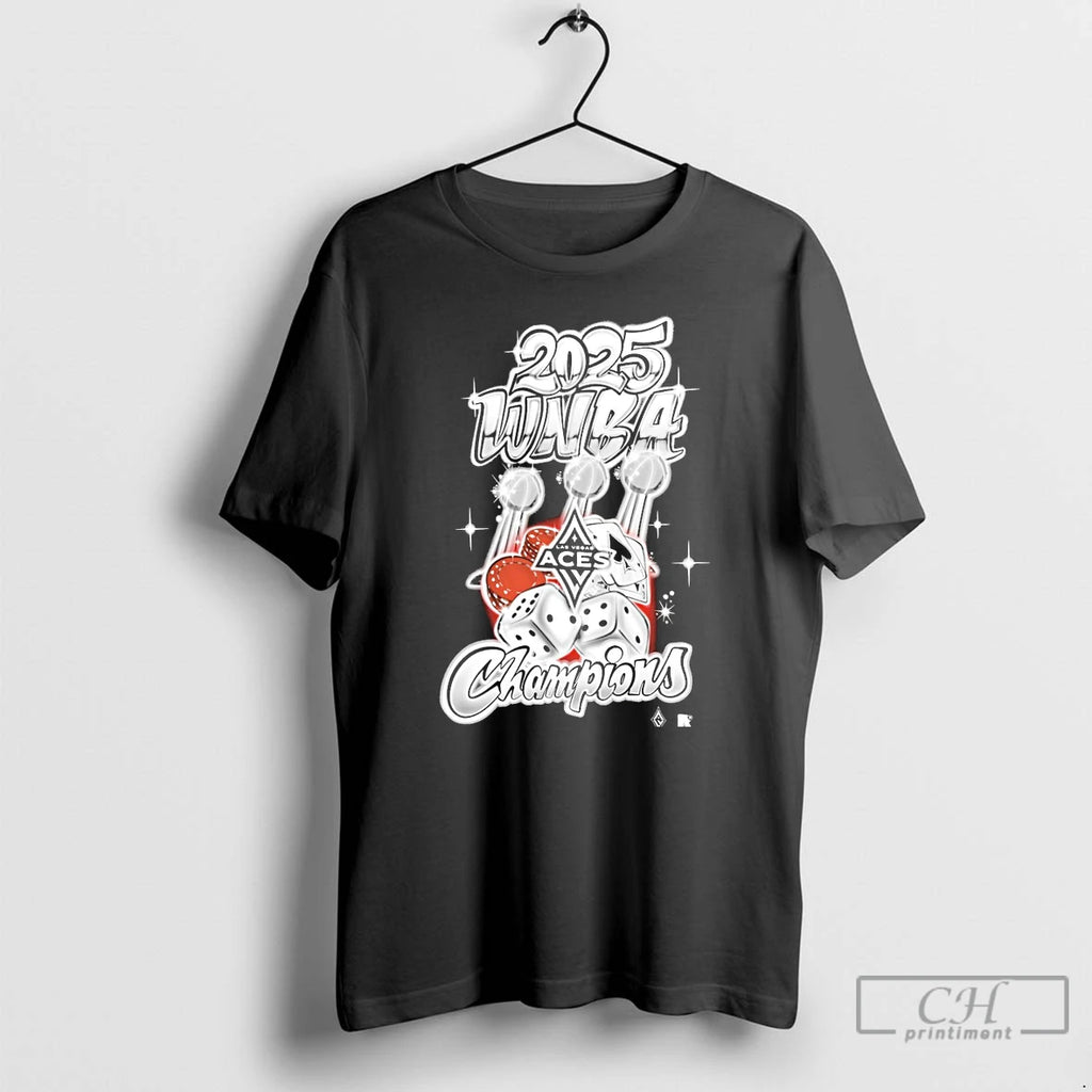 Classic Las Vegas Aces 2025 Wnba Finals Champions Graffiti Art T Shirts