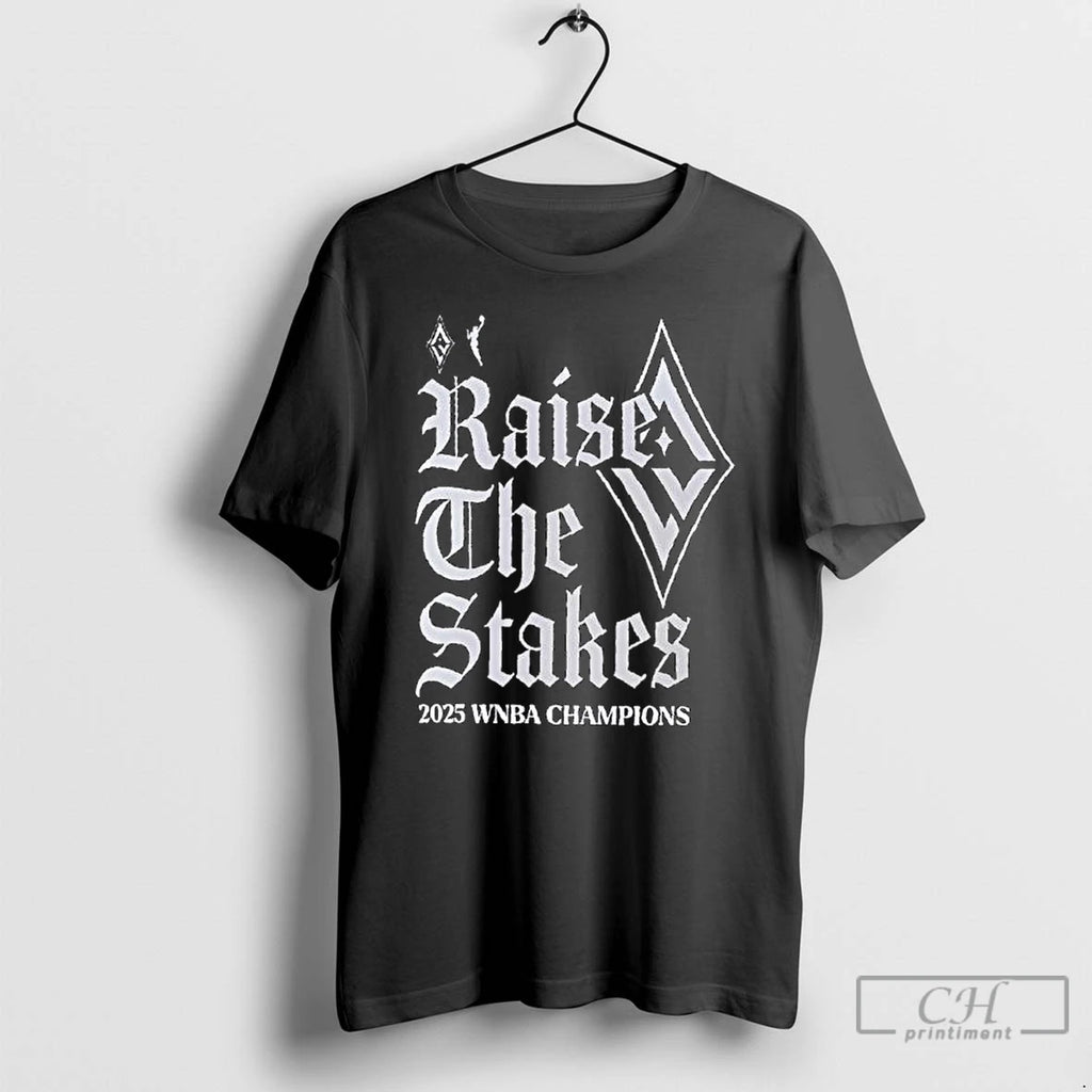 Classic Las Vegas Aces 2025 Wnba Finals Champions Raise The Stakes Ornaments T Shirts