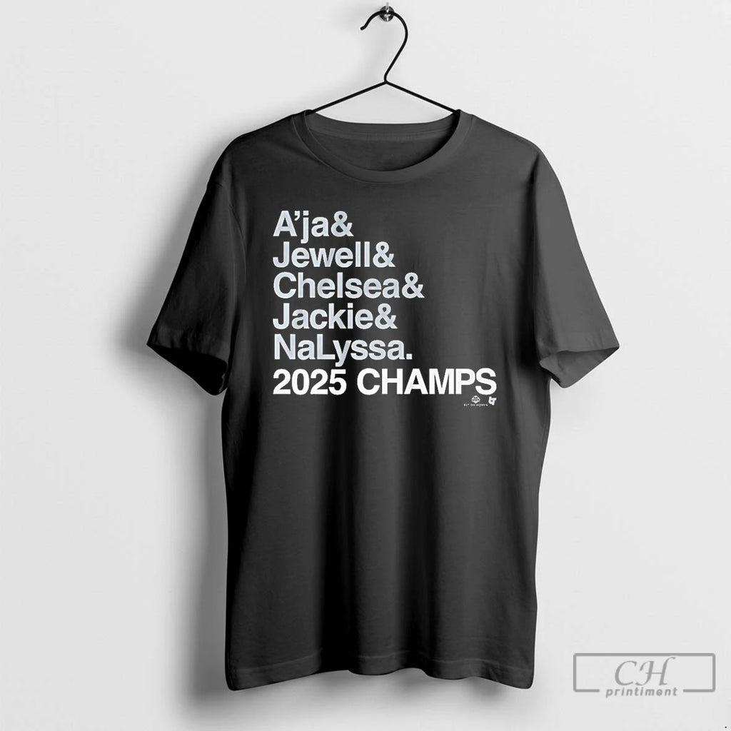 Classic Las Vegas Aces Ampersand 2025 Champs T Shirts
