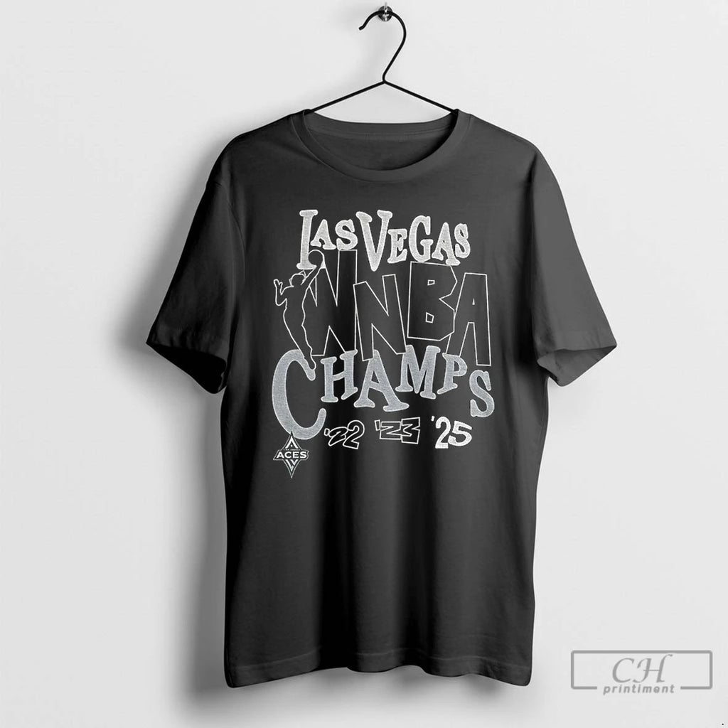 Classic Las Vegas Aces Basketball 2025 Wnba Finals Champions Graffiti T Shirts