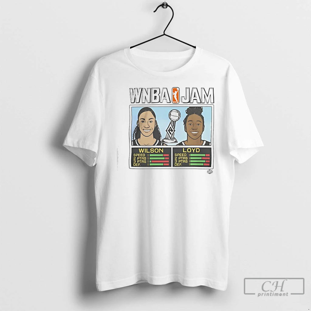 Classic Las Vegas Aces Championship Gear Wilson And Loyd Wnba Jam Aces 2025 Champs