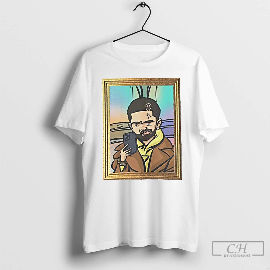 Classic Lawbrey And Order Aubrey Graham Drake Rapper Caricature Mens White Tee T Shirts
