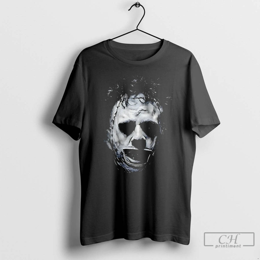 Classic Leatherface Horror Character Big Face Halloween T Shirts Hoodie Longsleeve