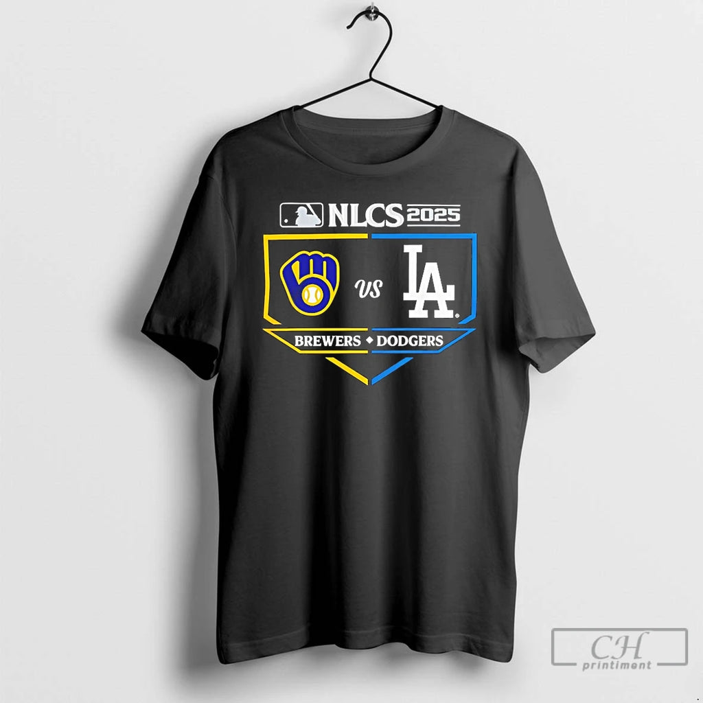Classic Los Angeles Dodgers Vs Milwaukee Brewers 2025 Nlcs Batters Box T Shirts
