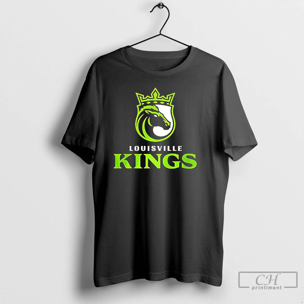 Classic Louisville Kings Lockup Logo T Shirts