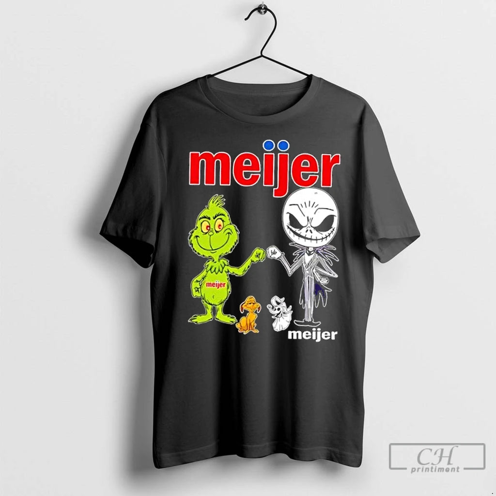 Classic Meijer X Grinch And Jack Skellington Fist Bump Friends