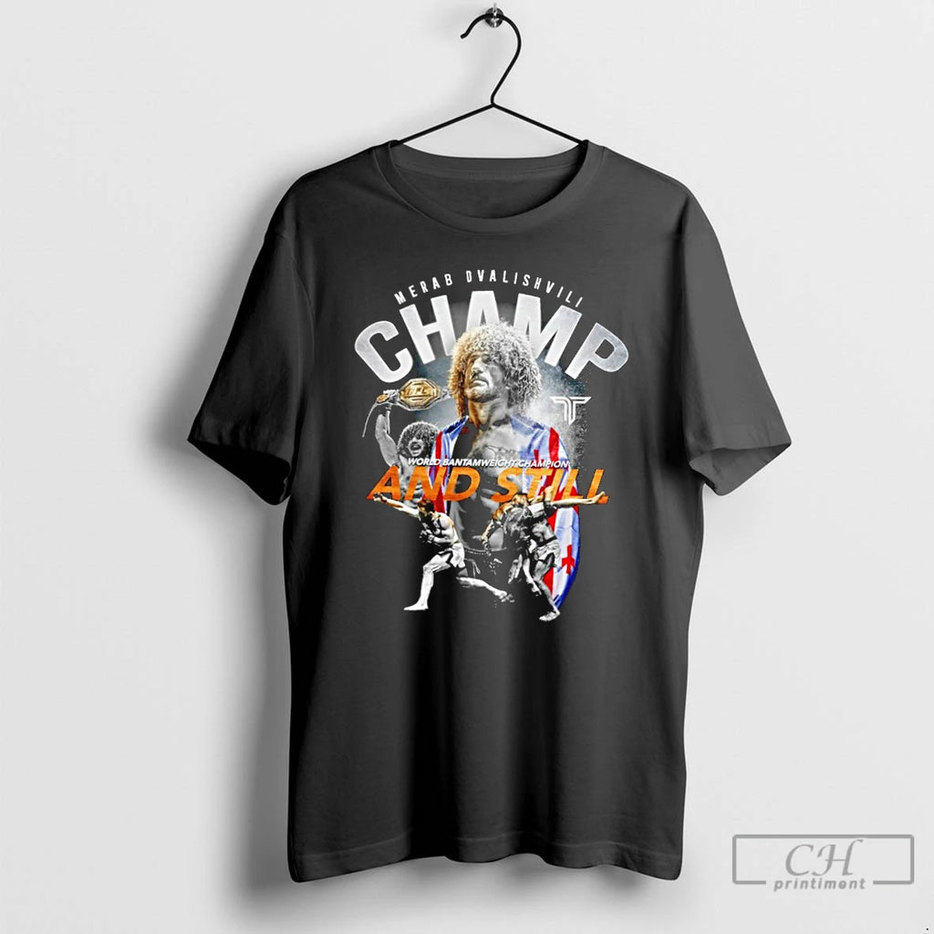 Classic Merab Dvalishvili And Still World Bantamweight Champion T Shirts Hoodie Longsleeve