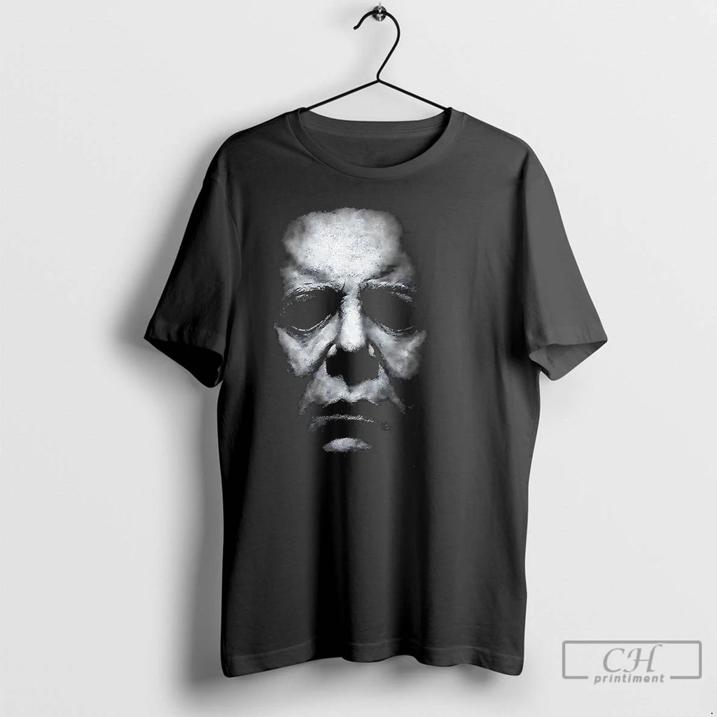 Classic Michael Myers Halloween Big Face Graphic T Shirts Hoodie Longsleeve