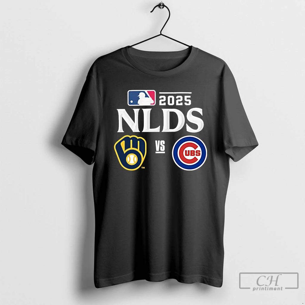 Classic Milwaukee Brewers Vs Chicago Cubs 2025 Mlb Nlds Matchup T Shirts Hoodie Longsleeve