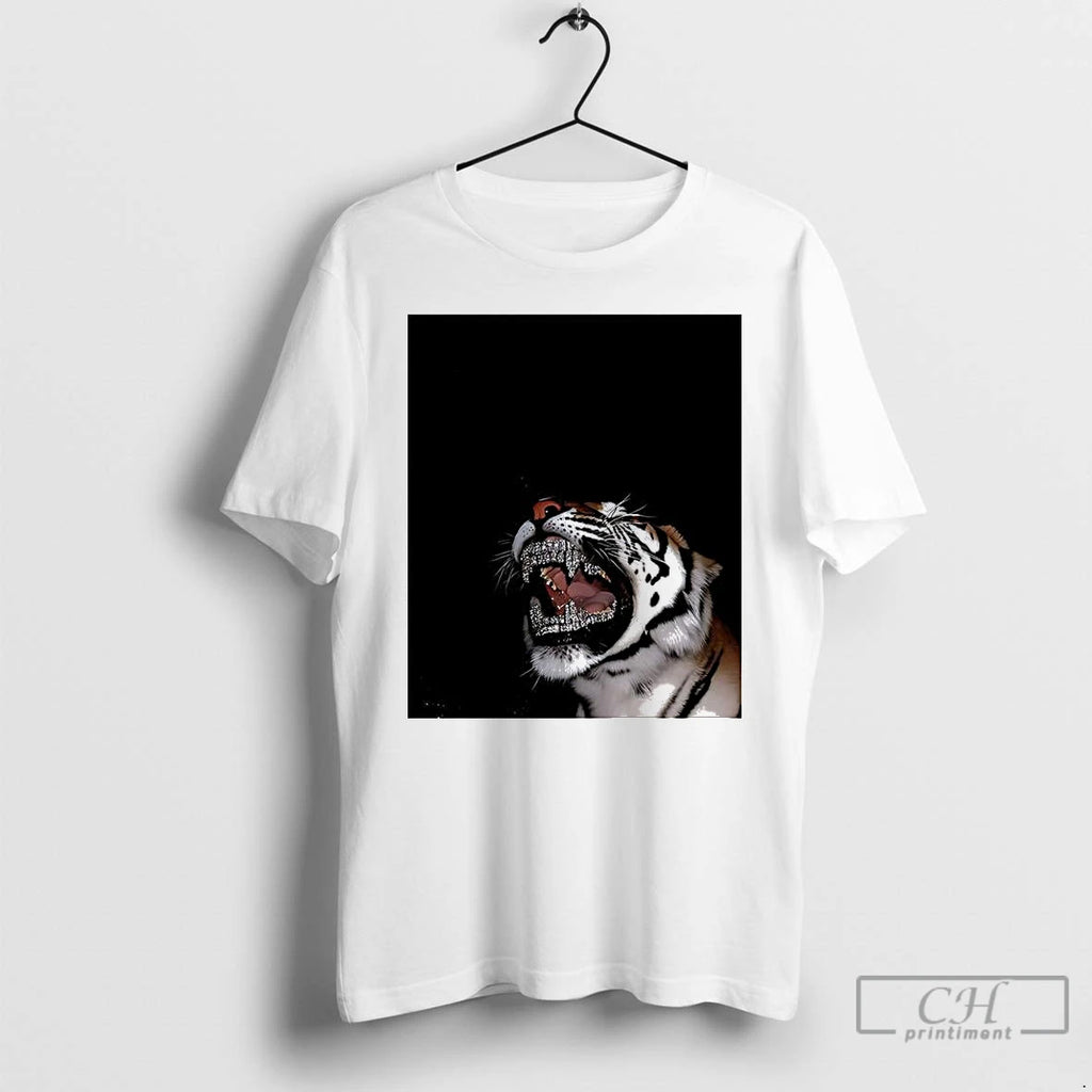 Classic Mini Archillect Tiger With Diamond Grillz T Shirts Hoodie Longsleeve