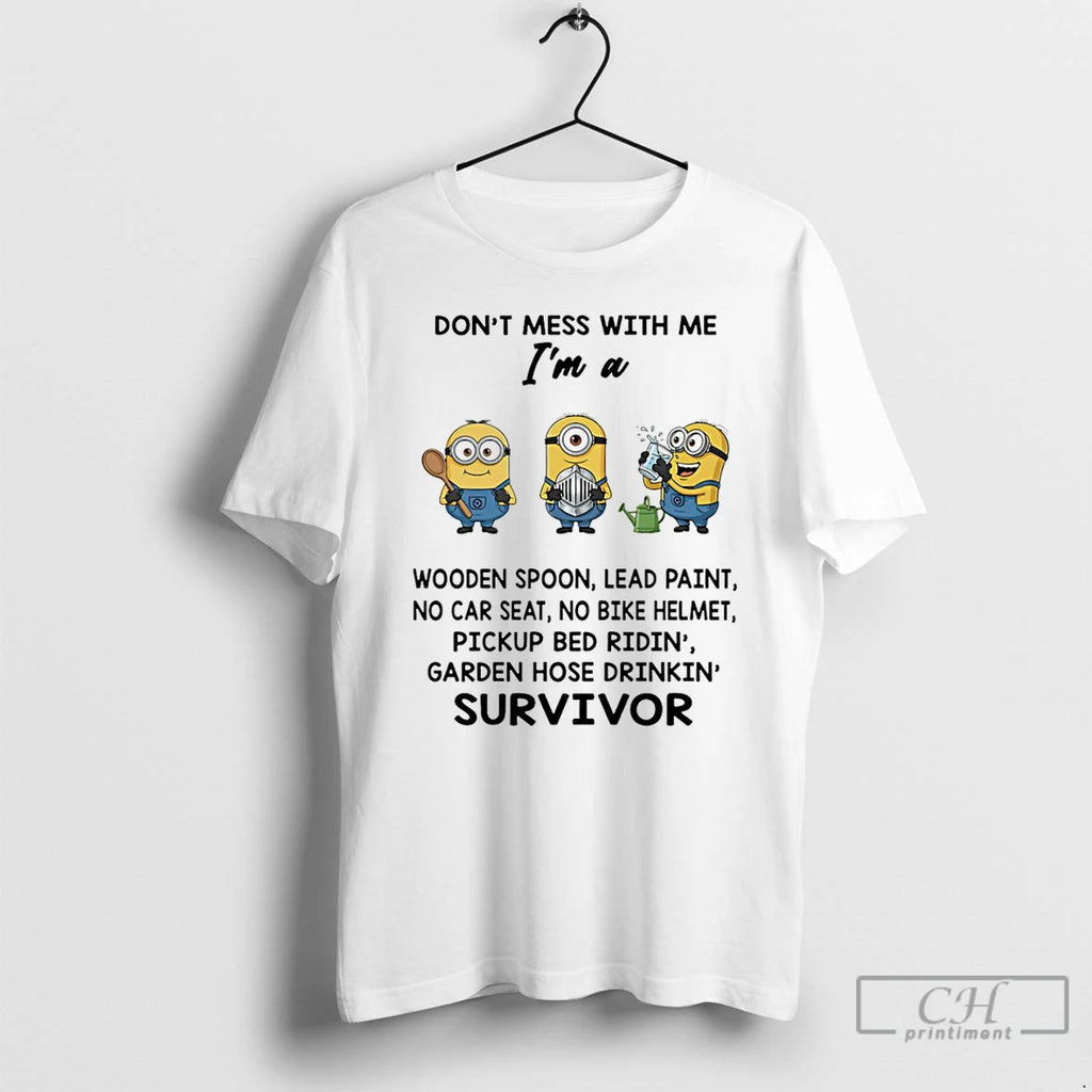 Classic Minion Dont Mess With Me Im A Wooden Spoon Lead Paint No Bike Helmet