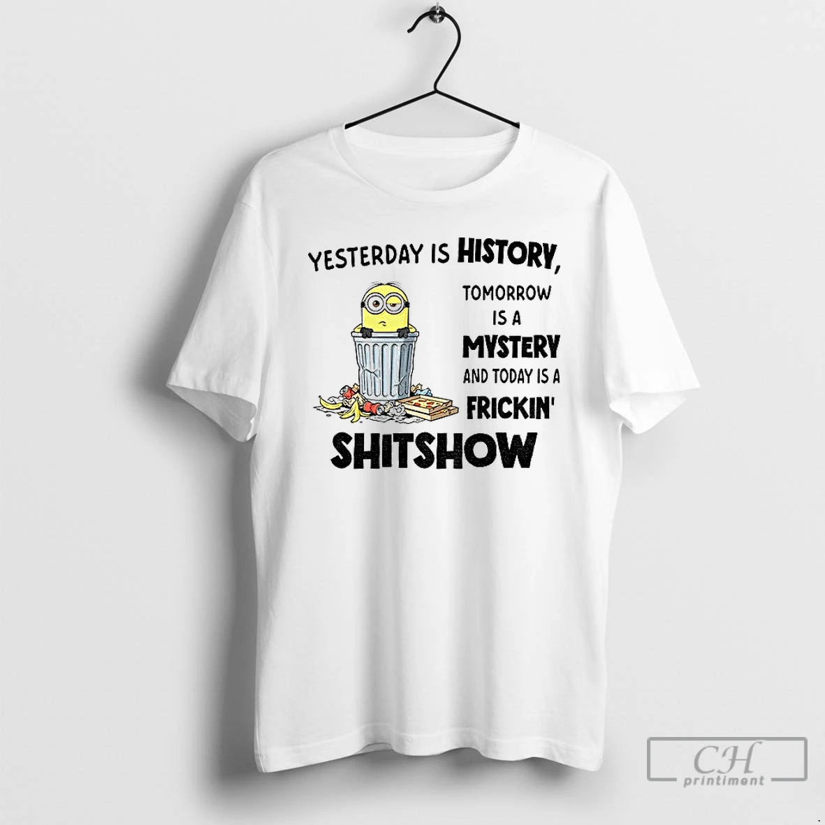 Classic Minion Yesterday Is History Tomorrow Is A Mystery And Today Is A Frickin Shitshow