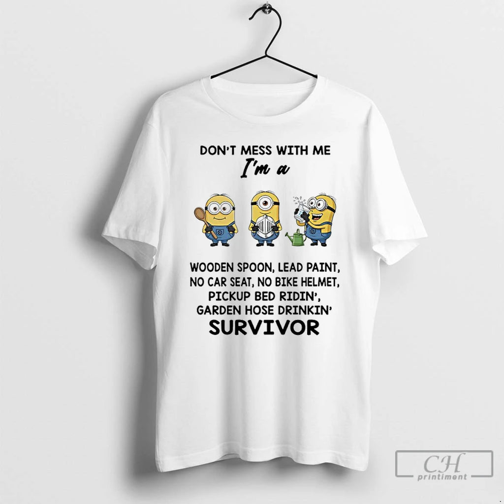 Classic Minions Dont Mess With Me Im A Wooden Spoon Lead Paint No Car Seat