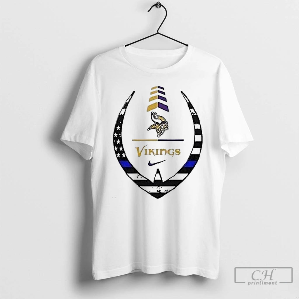 Classic Minnesota Vikings Police Law Enforcement Appreciation Day Logo T Shirts Hoodie Longsleeve
