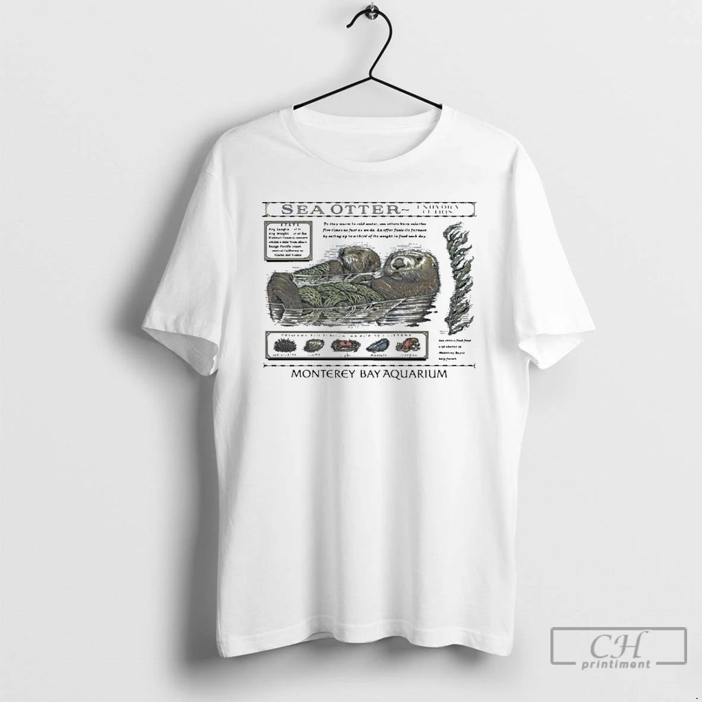 Classic Monterey Bay Aquarium Sea Otter Enhydra Lutris T Shirts Hoodie Longsleeve