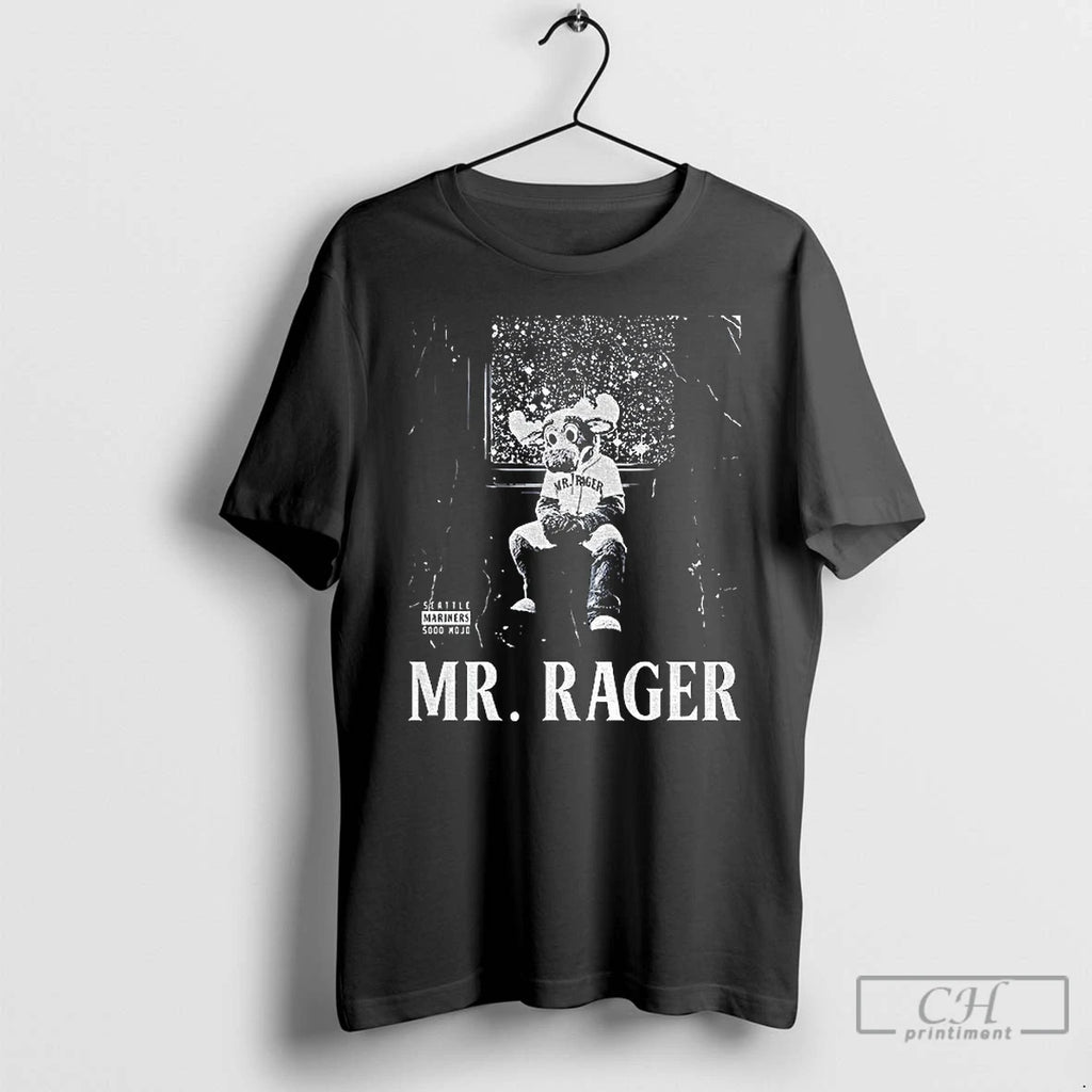 Classic Moose Ster Rager Mr Rager Parody Seattle Mariners Mlb Baseball T Shirts