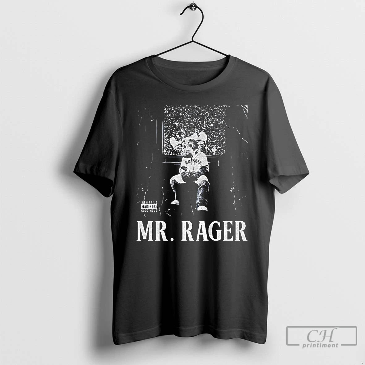 Classic Moose Ster Rager Mr Rager Parody Seattle Mariners Mlb Baseball T Shirts
