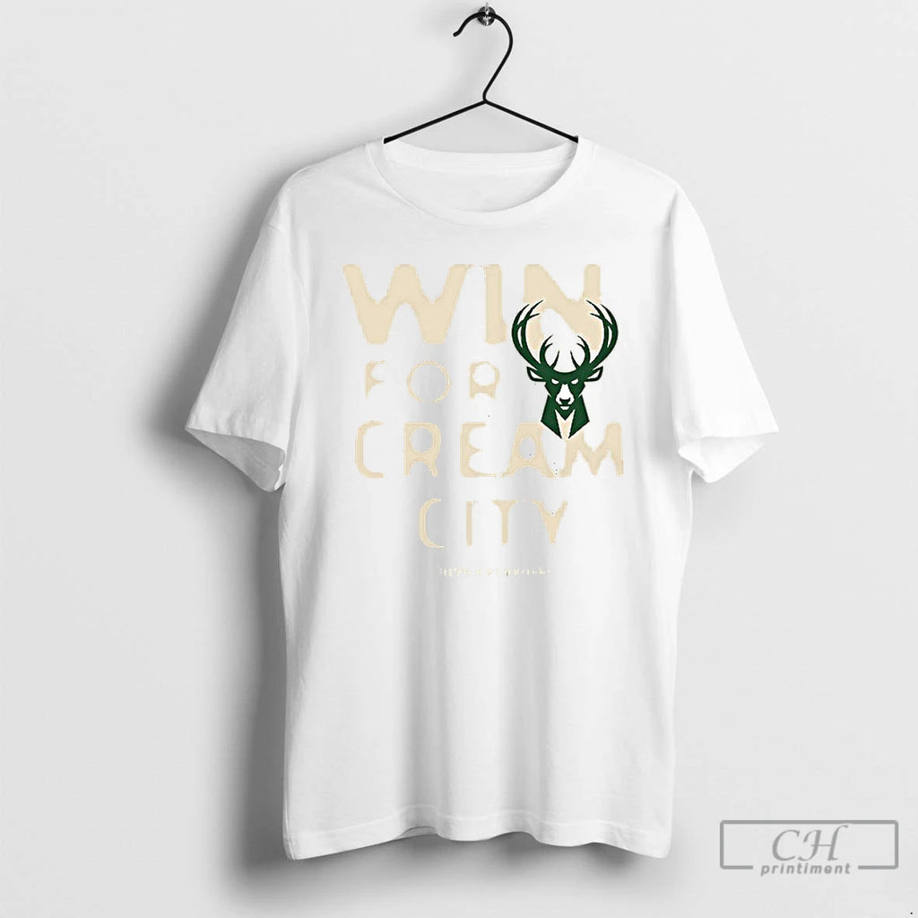 Classic Nba Playoffs Milwaukee Bucks Win For Cream City 2025 T Shirts Hoodie Longsleeve