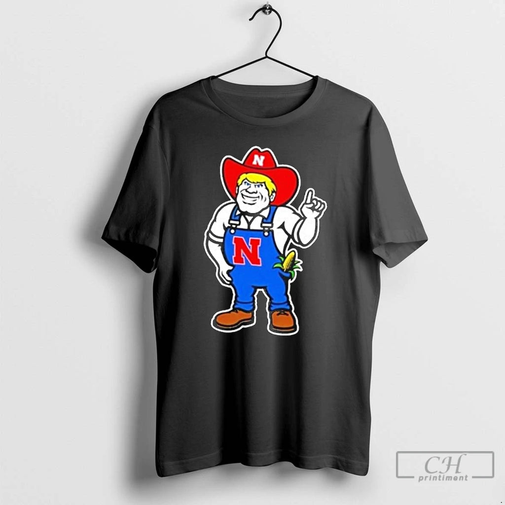 Classic Nebraska Huskers Herbie Mark Mascot Long Sleve T Shirts Hoodie Longsleeve