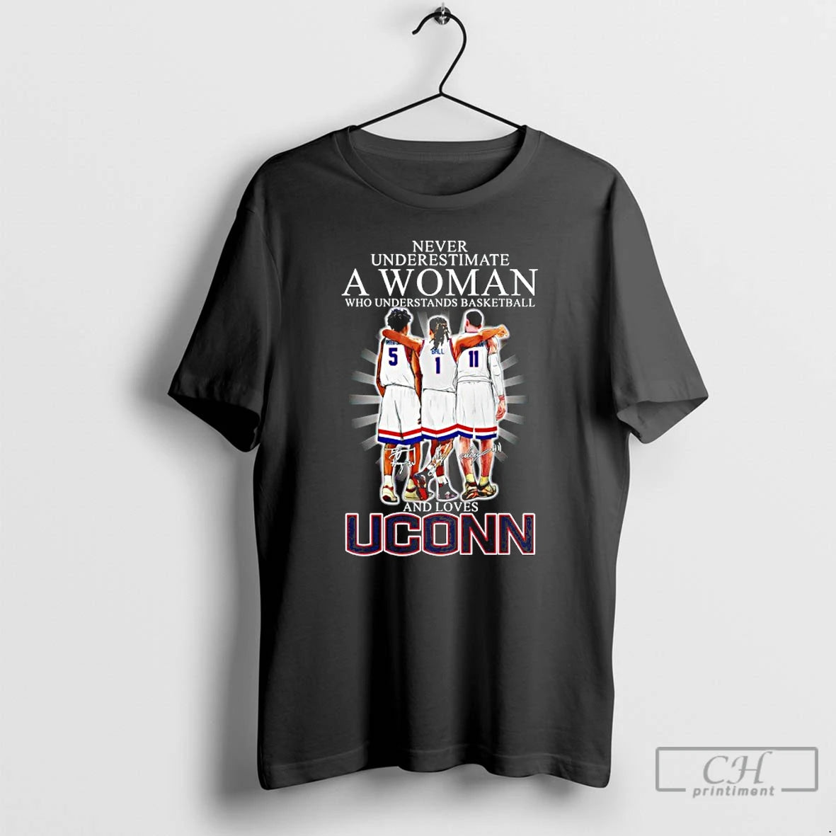 Classic Never Underestimate A Woman Who Understands Basketball And Loves Uconn Huskies Signature 2026