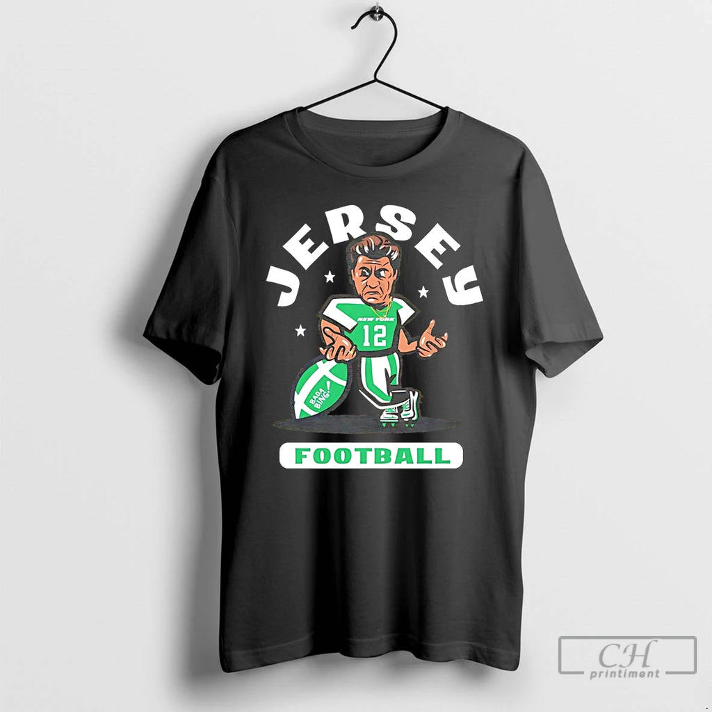 Classic New York Jets Jersey No 12 Paulie Bada Bing T Shirts Hoodie Longsleeve