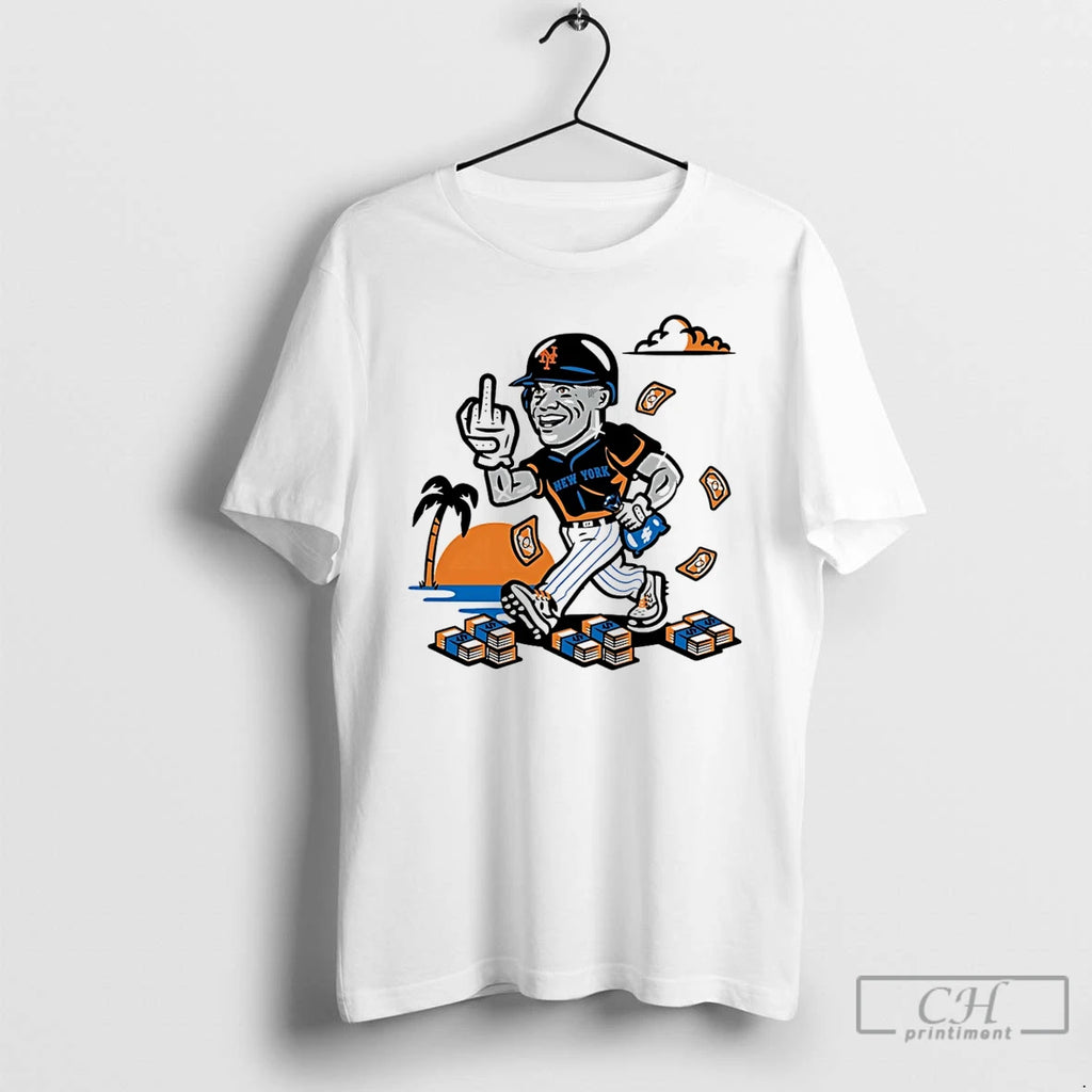 Classic New York Mets Juan Soto Middle Finger With Dollar Art T Shirts Hoodie Longsleeve