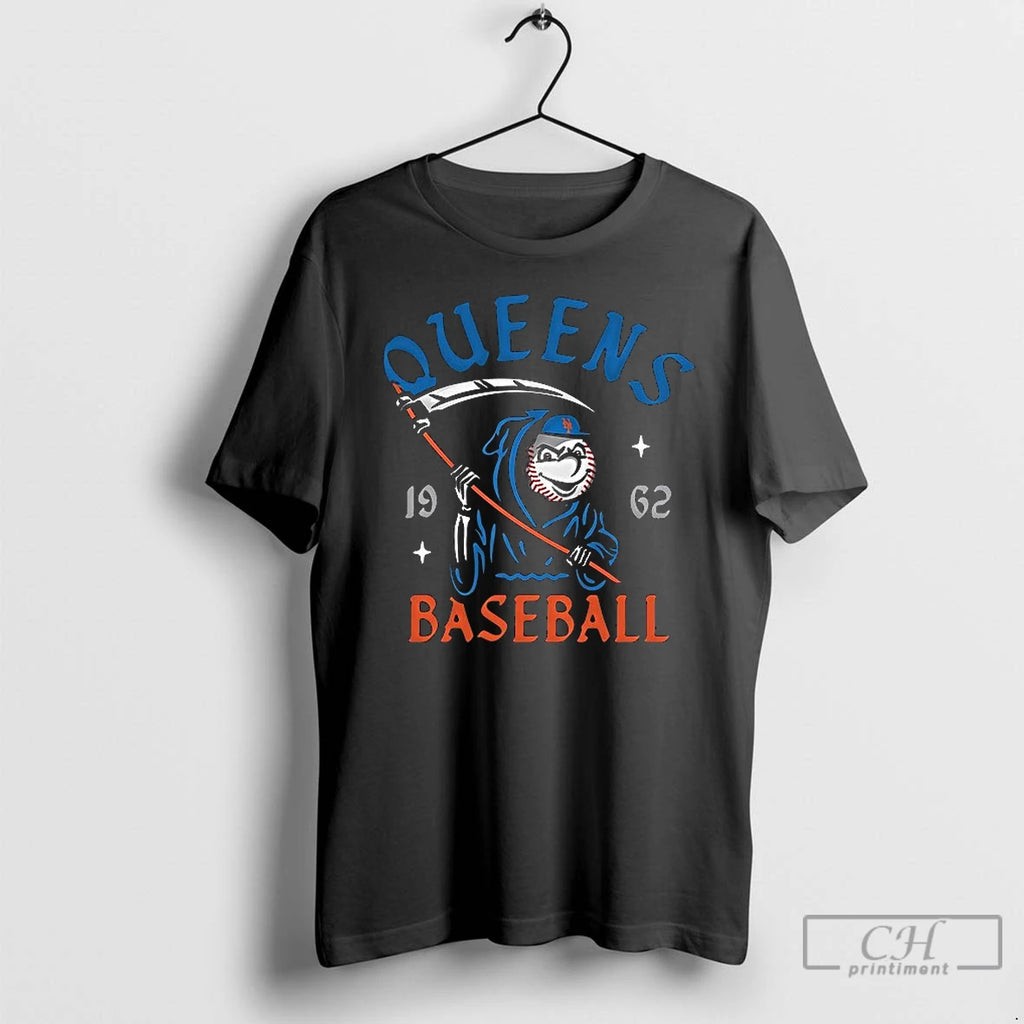 Classic New York Mets Mr Met Reaper 1962 Mlb T Shirts Hoodie Longsleeve