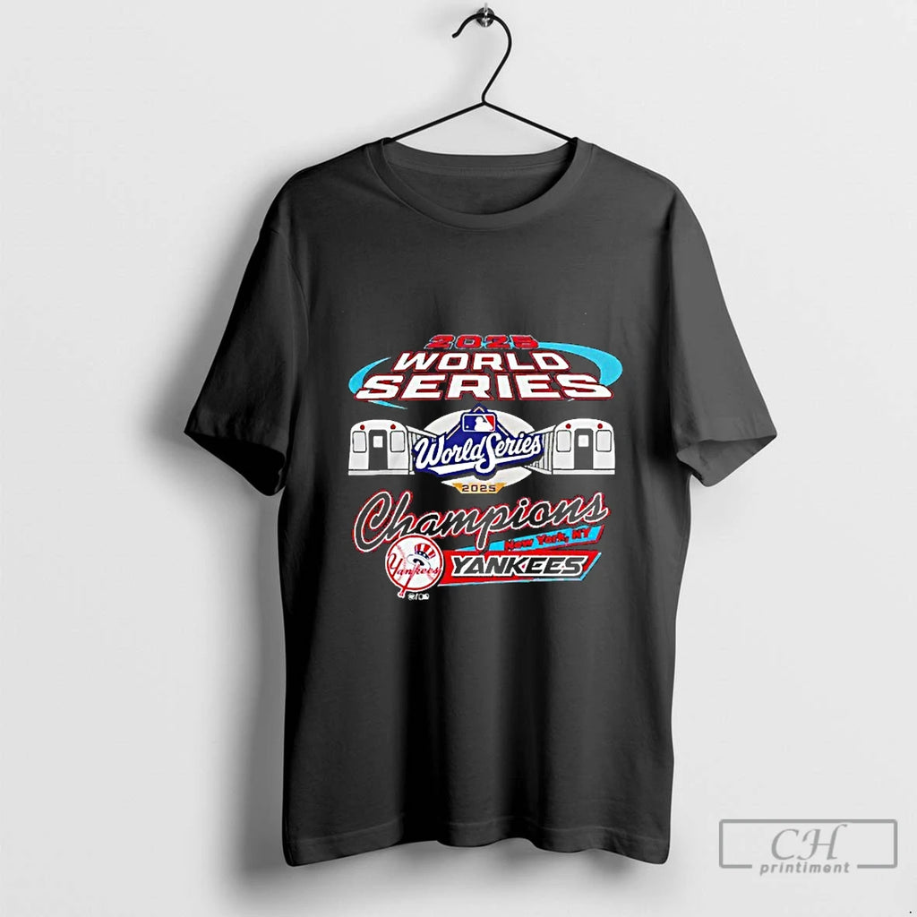 Classic New York Yankees 2025 World Series Champions Blackshirt T Shirts
