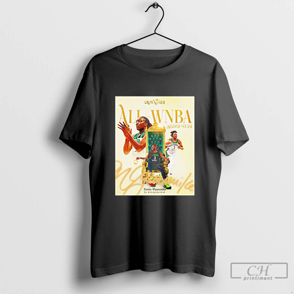 Classic Nneka Ogwumike Seattle Storm All Wnba Second Team Graphic Blackshirt T Shirts