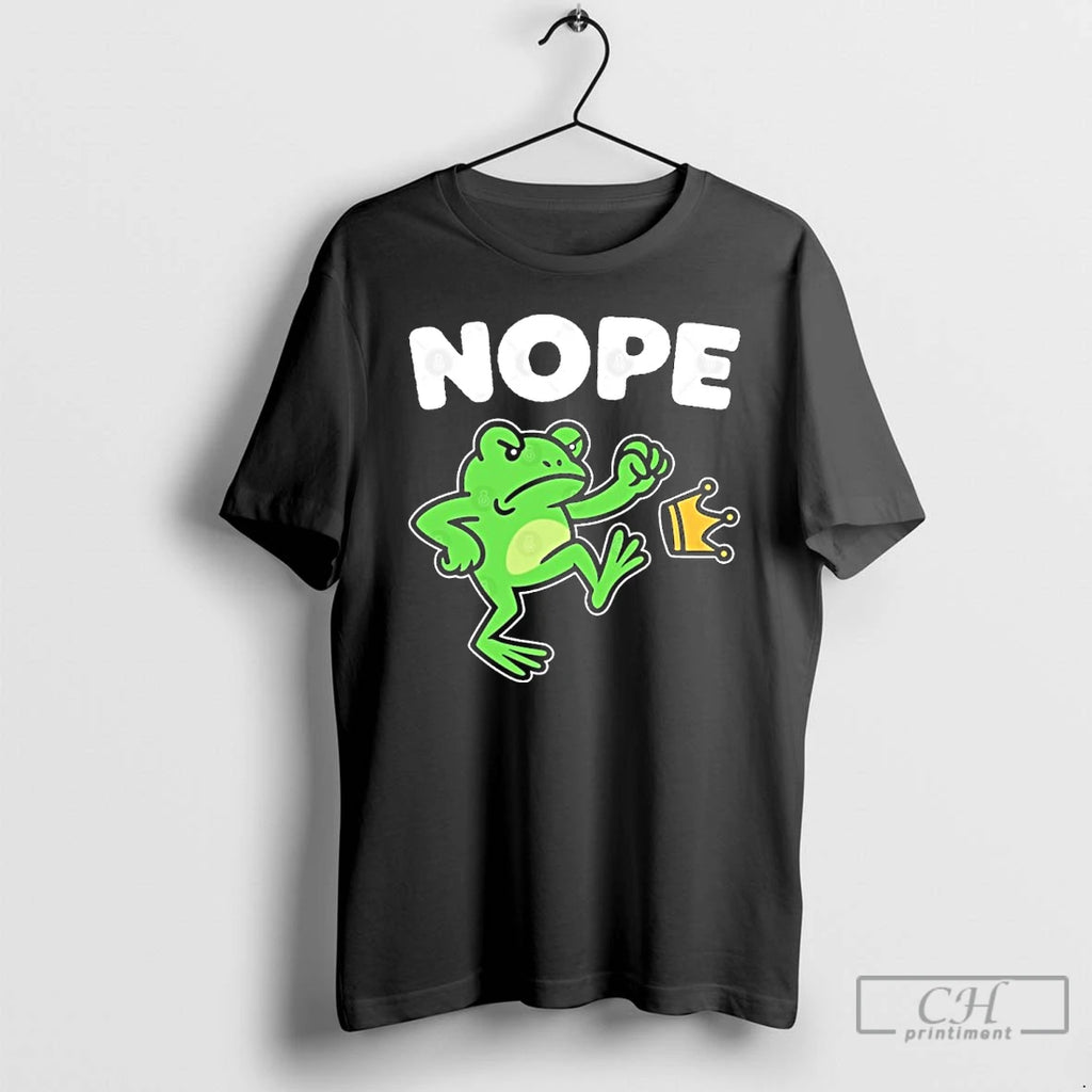 Classic No Kings Nope Portland Frog Protest T Shirts