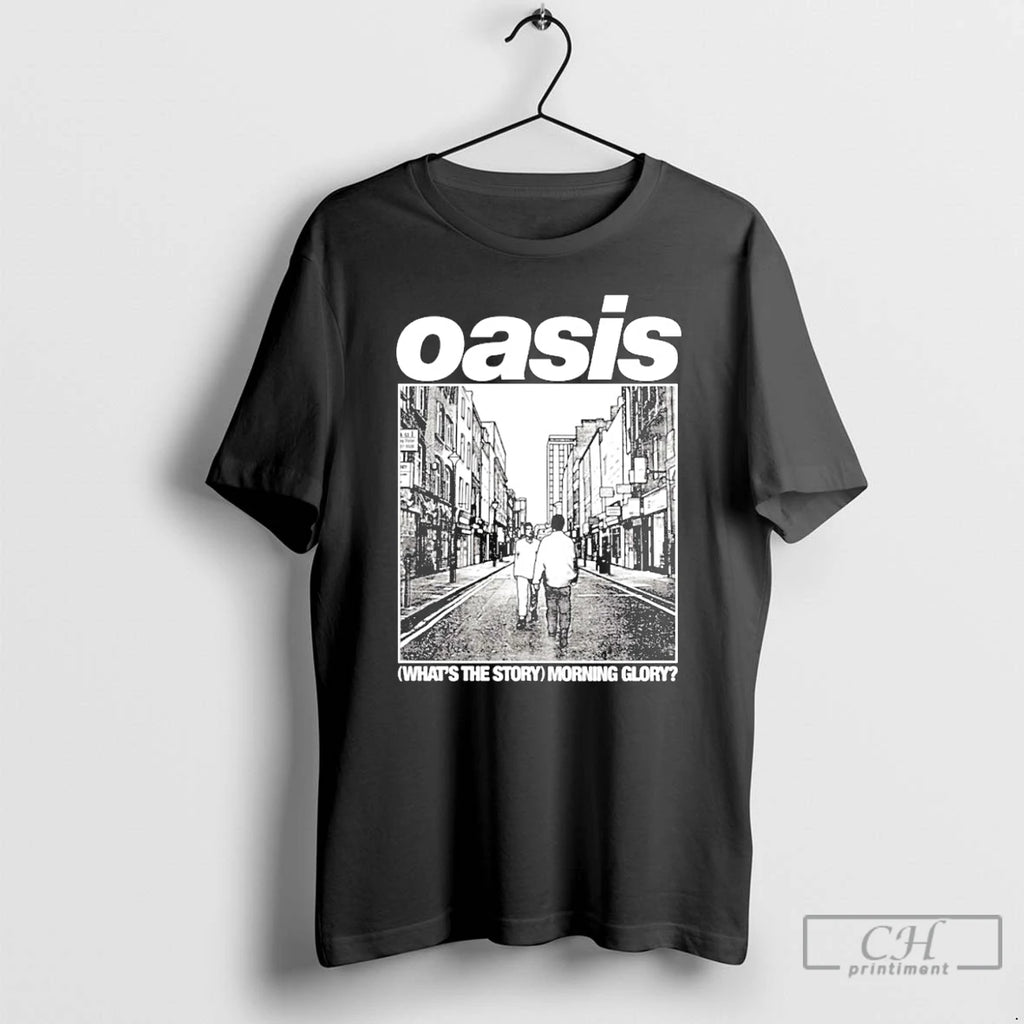 Classic Oasis Whats The Story Morning Glory Album Illustrated T Shirts Hoodie Longsleeve
