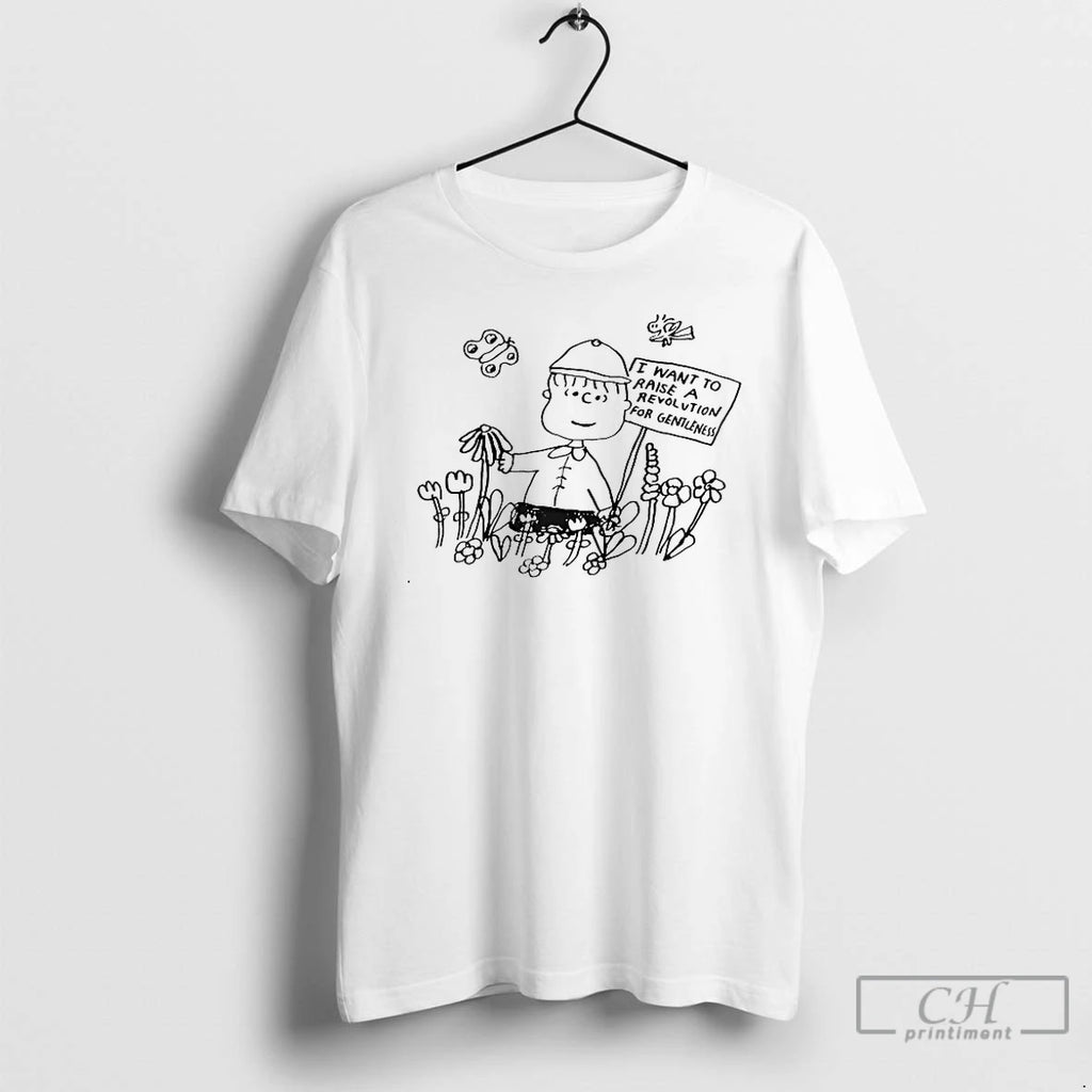Classic Peanuts Franklin I Want To Raise A Revolution For Gentleness T Shirts Hoodie Longsleeve