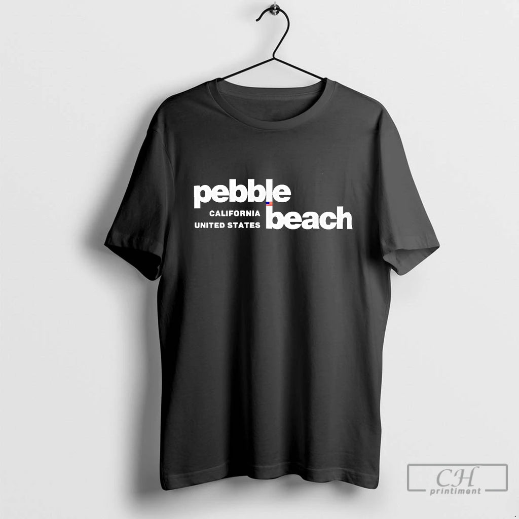 Classic Pebble Beach Location California United States Blackshirt T Shirts