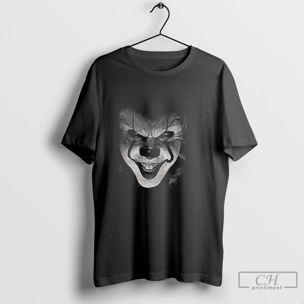 Classic Pennywise It Big Face Graphic Halloween T Shirts Hoodie Longsleeve