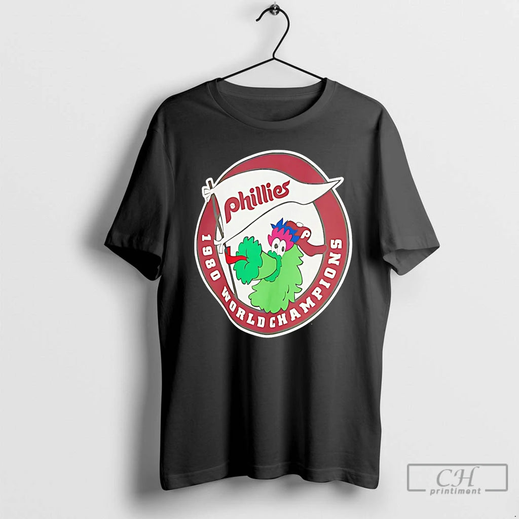 Classic Philadelphia Phillies 1980 World Champions Mascot T Shirts Hoodie Longsleeve