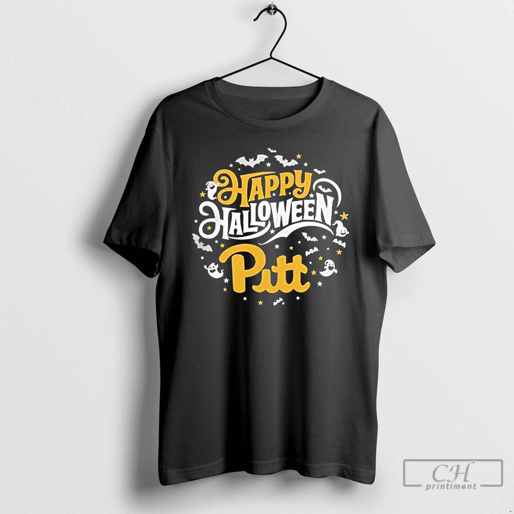 Classic Pitt Panthers Happy Halloween T Shirts Hoodie Longsleeve